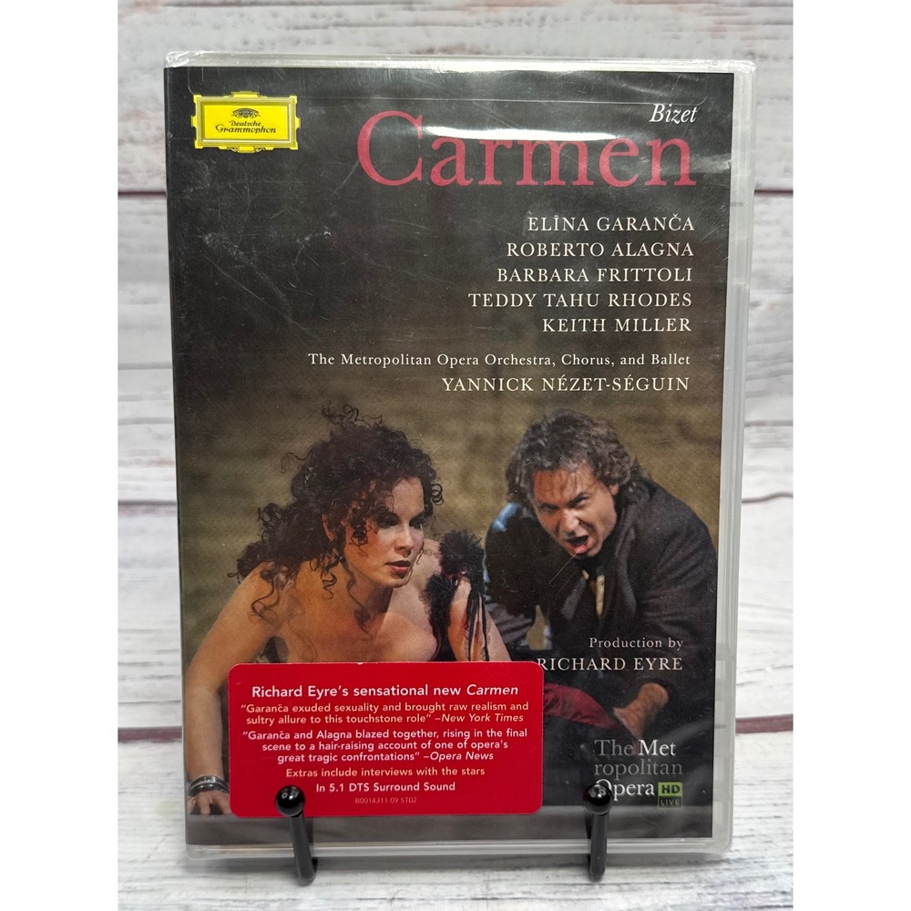 Bizet Carmen DVD Metropolitan Opera Elina Garanca Roberto Alagna New Sealed